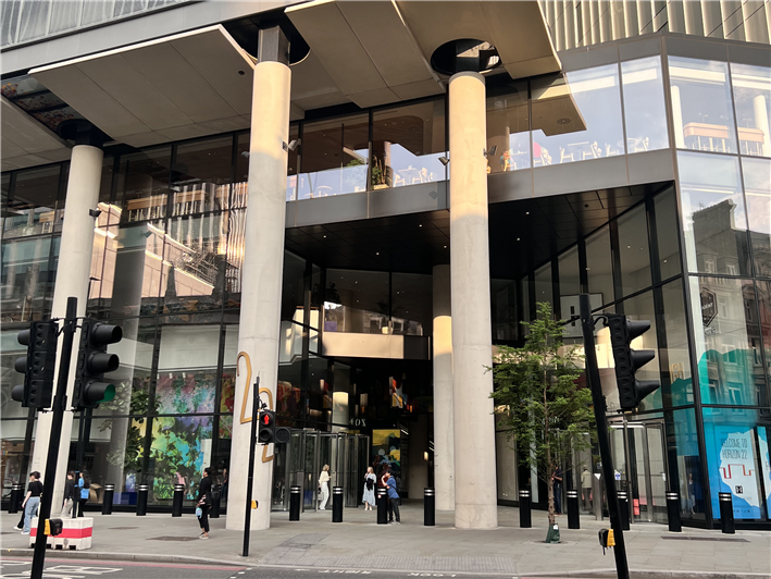 building at ground level